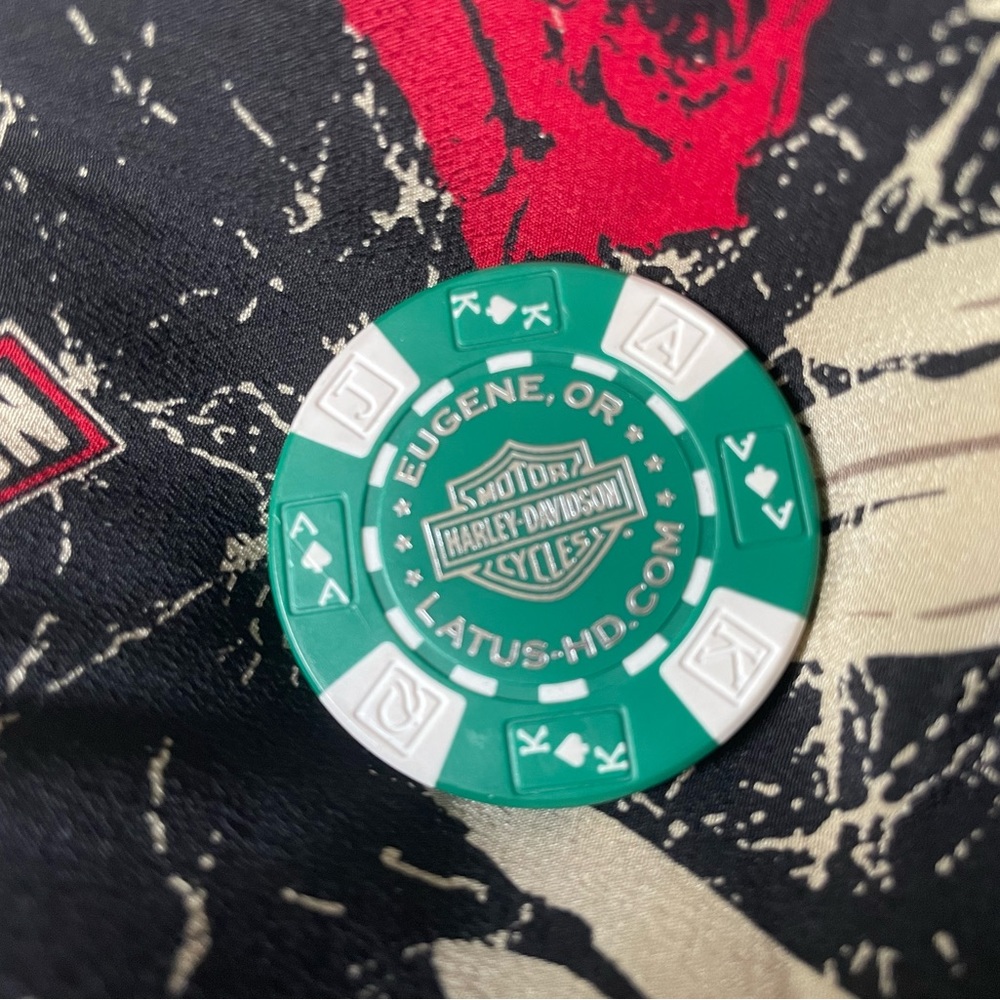 Harley Davidson poker chip Eugene Oregon